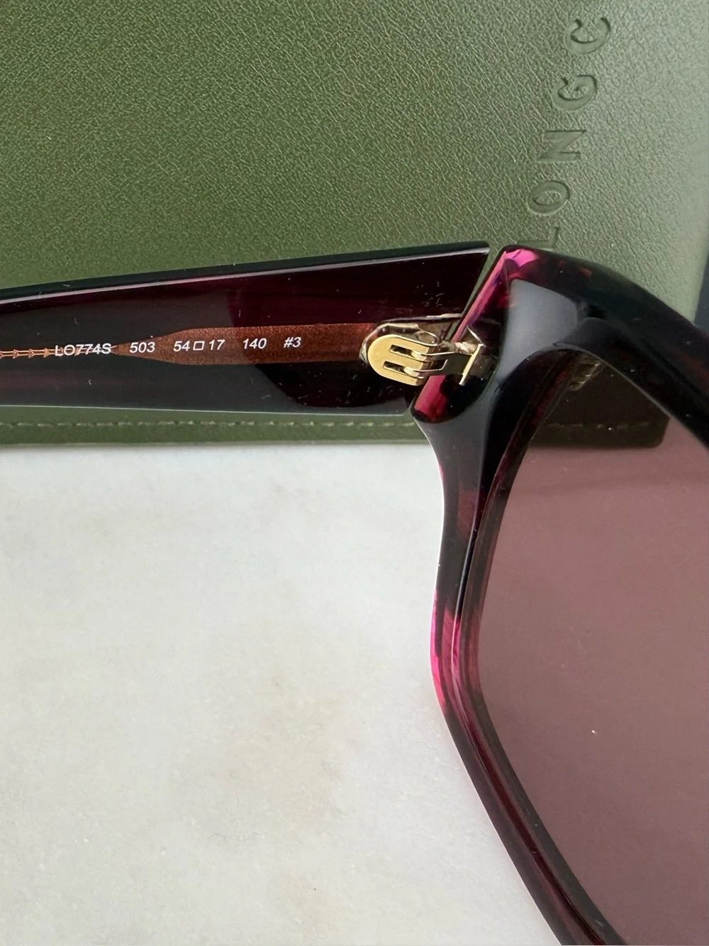 Longchamp LO774S 503 Burgundy Plum Sunglasses w/ Case & Cloth